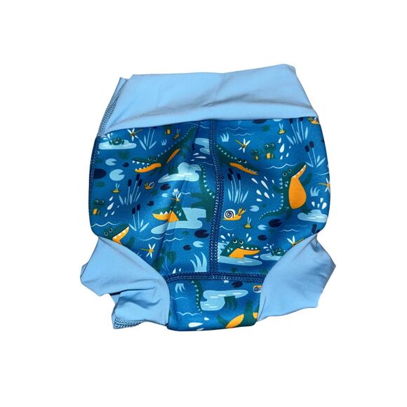 Splash About Happy Nappy Reusable Swim Diaper, Crocodile Swamp, 3-6 Months - Picture 2 of 5
